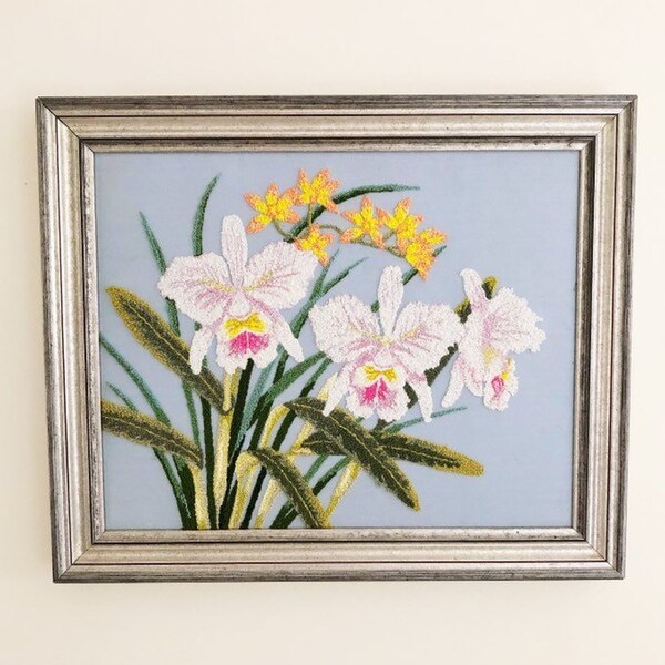 Floral Embroidered Wall Art