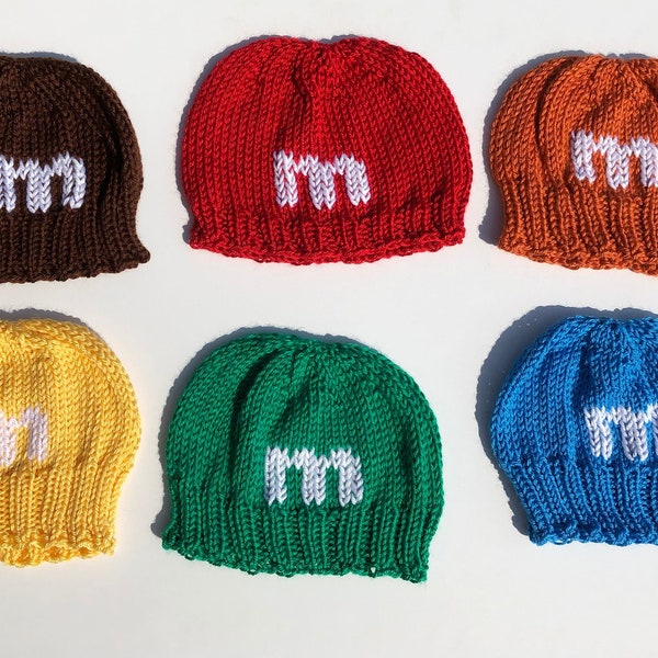 Child's M&M beanie - Cute candy costume hat