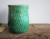 Handmade Ceramic Mug, Coffee Mug, Pottery Mug, Tea Mug, Hand Drawn Dots One of a Kind Cup Rustic, stoneware, ceramic cup, tea cup