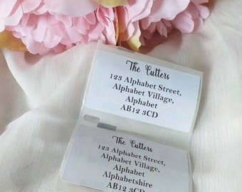 Personalized Return Address Stickers, Thermal Printed