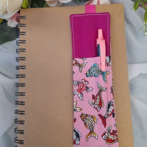 Japanese Cotton Book Band Pencil Case Planner Journal Pen Holder