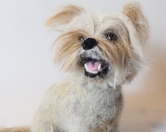 Custom needlefelt dog Pet replica All Dog Breeds made to order