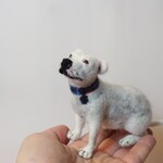 Custom Made Dog Portrait Needle Felted Dog Sculpture Etsy