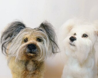 Retrato de mascota personalizado Escultura de perro de fieltro Réplica de mascota Regalo memorable