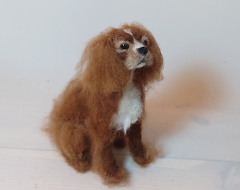 Custom felt dog, needle felted personalized dog, animal sculpture, pet loss gift