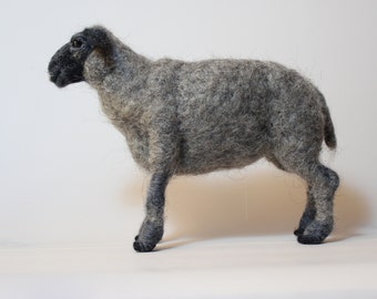 Sheep sculpture Needle felted animal Sheep art