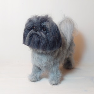 Custom dog portrait Needle felted animal Dog memorial gift