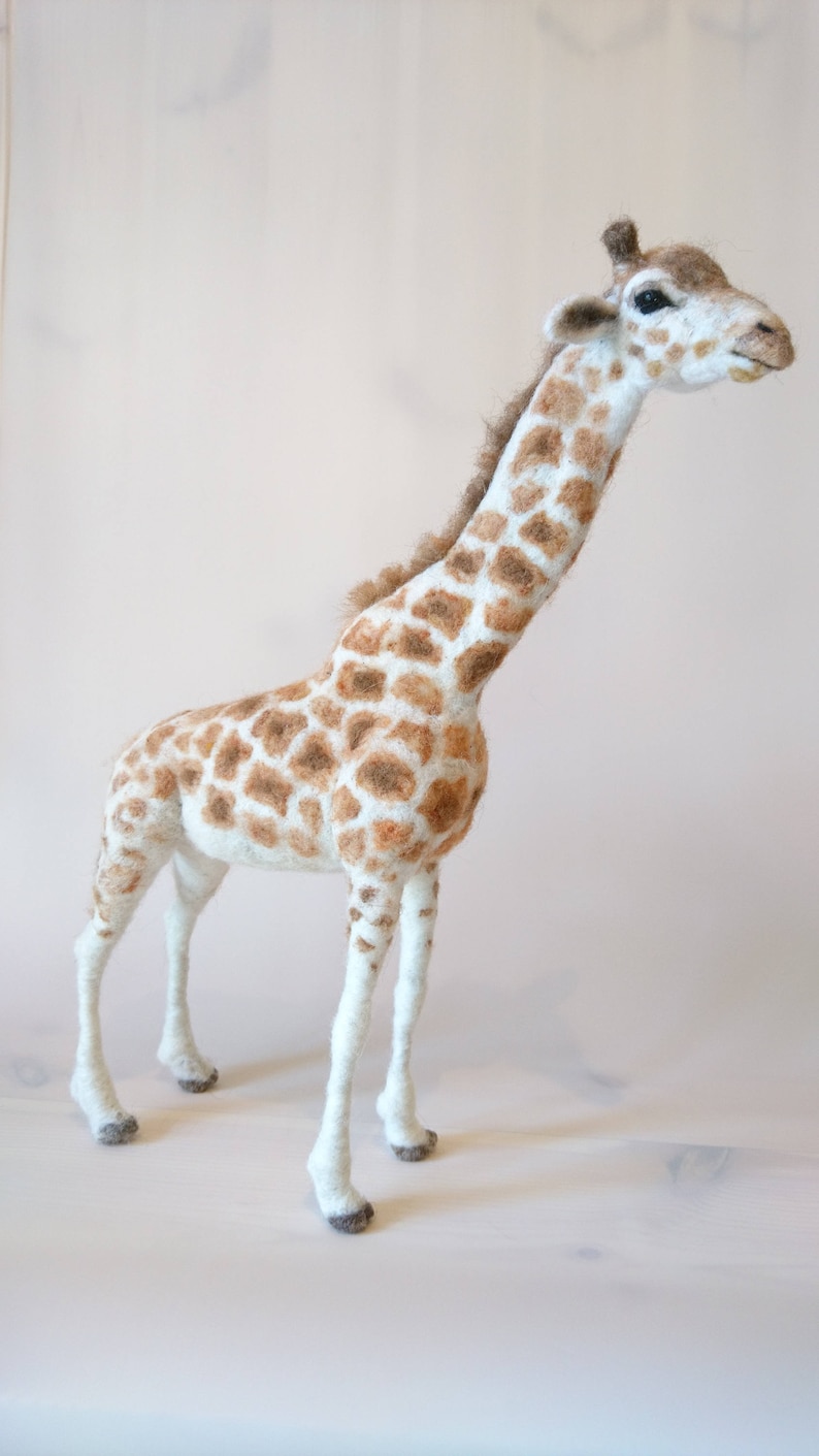 Needle Felted Giraffe. Needle Felted Animal. Needle Felted Etsy