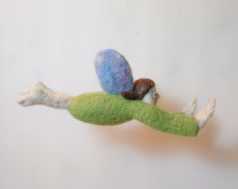 Needle felted Angel, Felted baby mobile, Ideal Christmas gift, Ready to ship