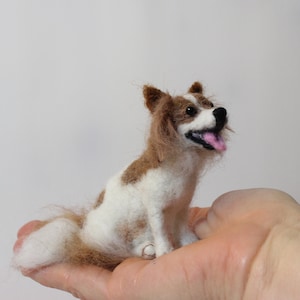 Personalisierte Filzskulptur Hund: Handgefertigtes Tierportrait