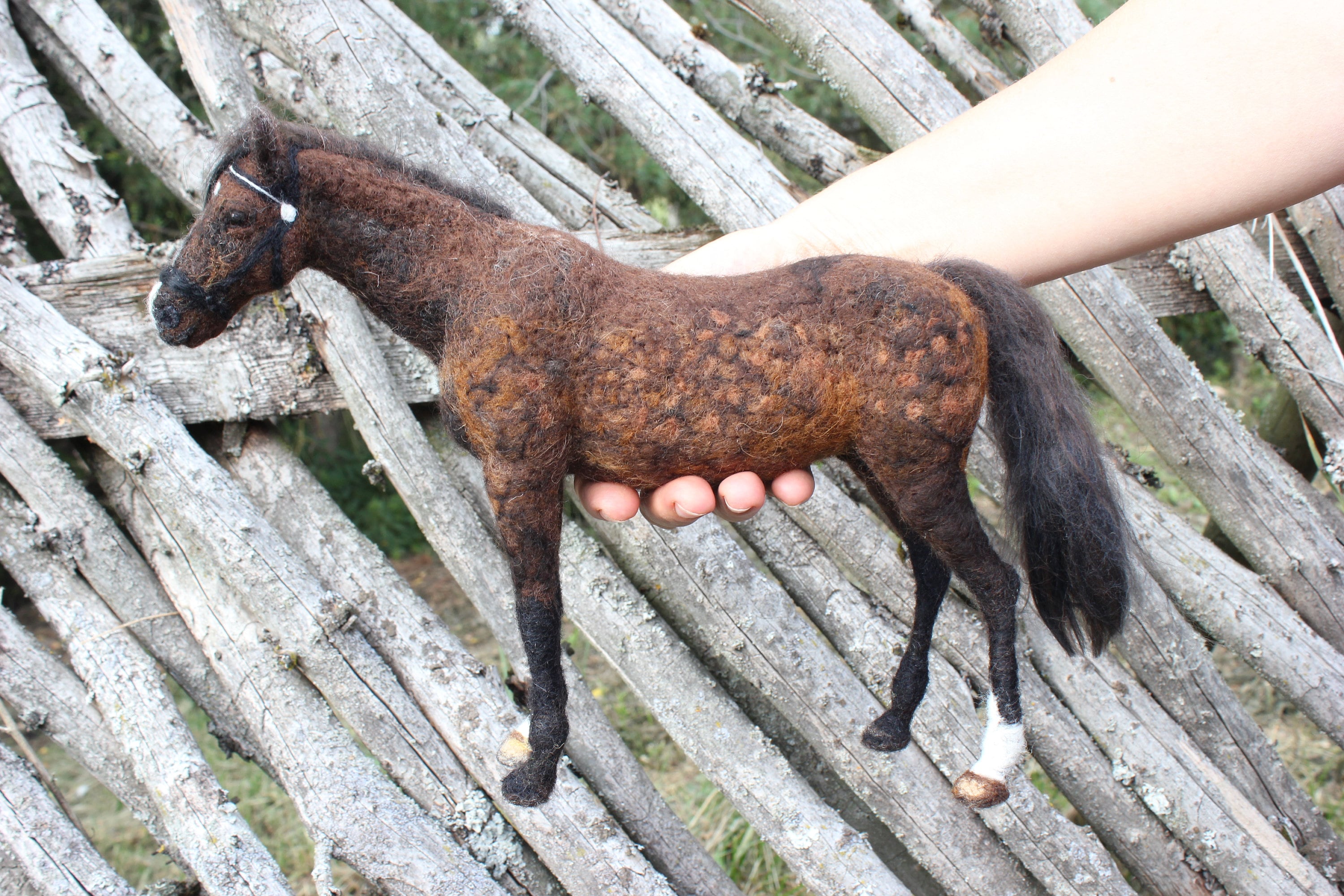 Custom Felt Horse Needle Felted Horse Portrait Made to Order Etsy Canada