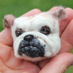 Needle felted Custom Pet Brooch,dog jewelry,dog brooch,replica,gift for dog lover