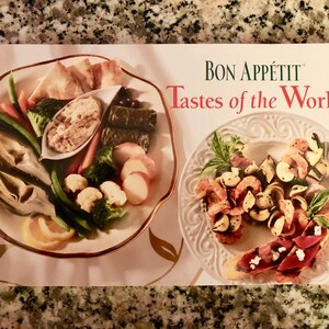 Vintage Cookbook: Bon Appetit Tastes of the World/ 1996 Conde Nast Softcover Publication/ International Recipes