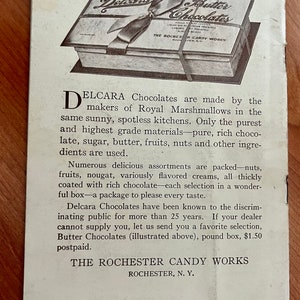 Rare Vintage Recipe Brochure/ The Useful Marshmallow/ Royal Marshmallows Rochester, NY/ 1920s Marshmallow promotion. image 2