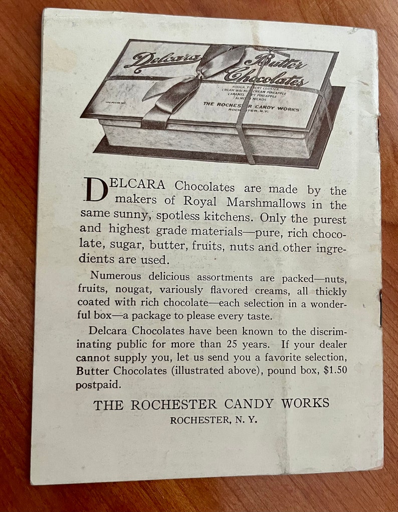 Rare Vintage Recipe Brochure/ The Useful Marshmallow/ Royal Marshmallows Rochester, NY/ 1920s Marshmallow promotion. image 2