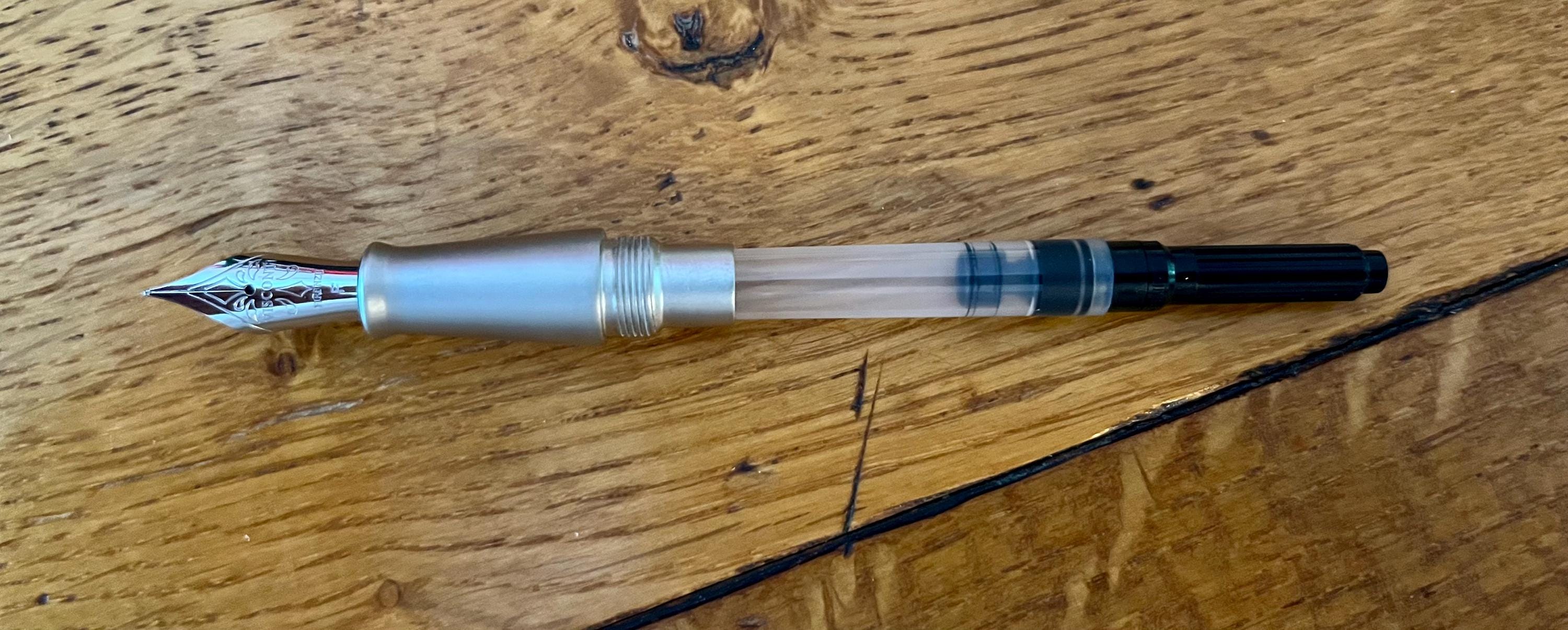 2001 Visconti Firenze Pericle Fountain Pen/ Black Acrylic, Chrome