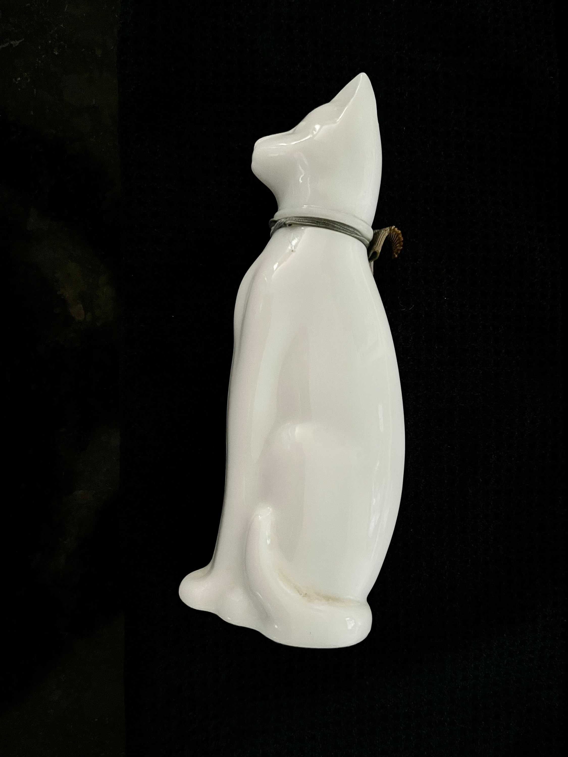 Vintage Avon Ming Cat Perfume Bottle/ Original Ribbon/ Empty
