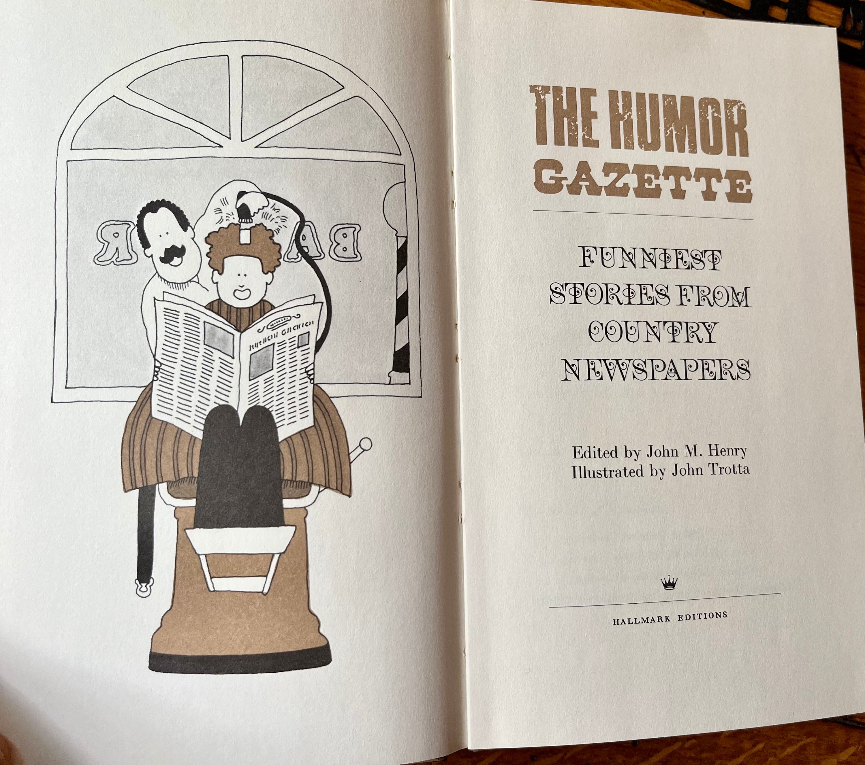 The Humor Gazette - Funniest Stories From Country Newspapers/ Hardcover  1968/ Hallmark - Etsy
