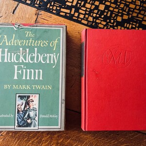 Vintage 1948 Set: The Adventures of Tom Sawyer and The Adventures of Huckleberry Finn/ Illustrated by Donald McKay