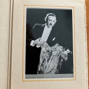 Vintage Carlo Rosini Signed Photo/ 1950s Carlo Rosini Autographed Picture/ Magician Carlo Rosini Signed Picture