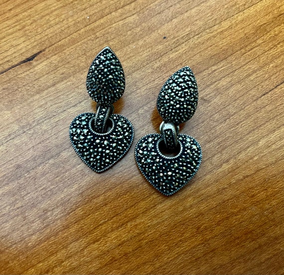 Vintage Judith Jack Earrings Gem