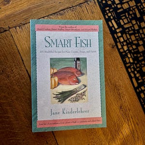 Vintage Cookbook: &quot;Smart Fish&quot; by Jane Kinderlehrer/ First Edition/ 1990s Fish Cookbook
