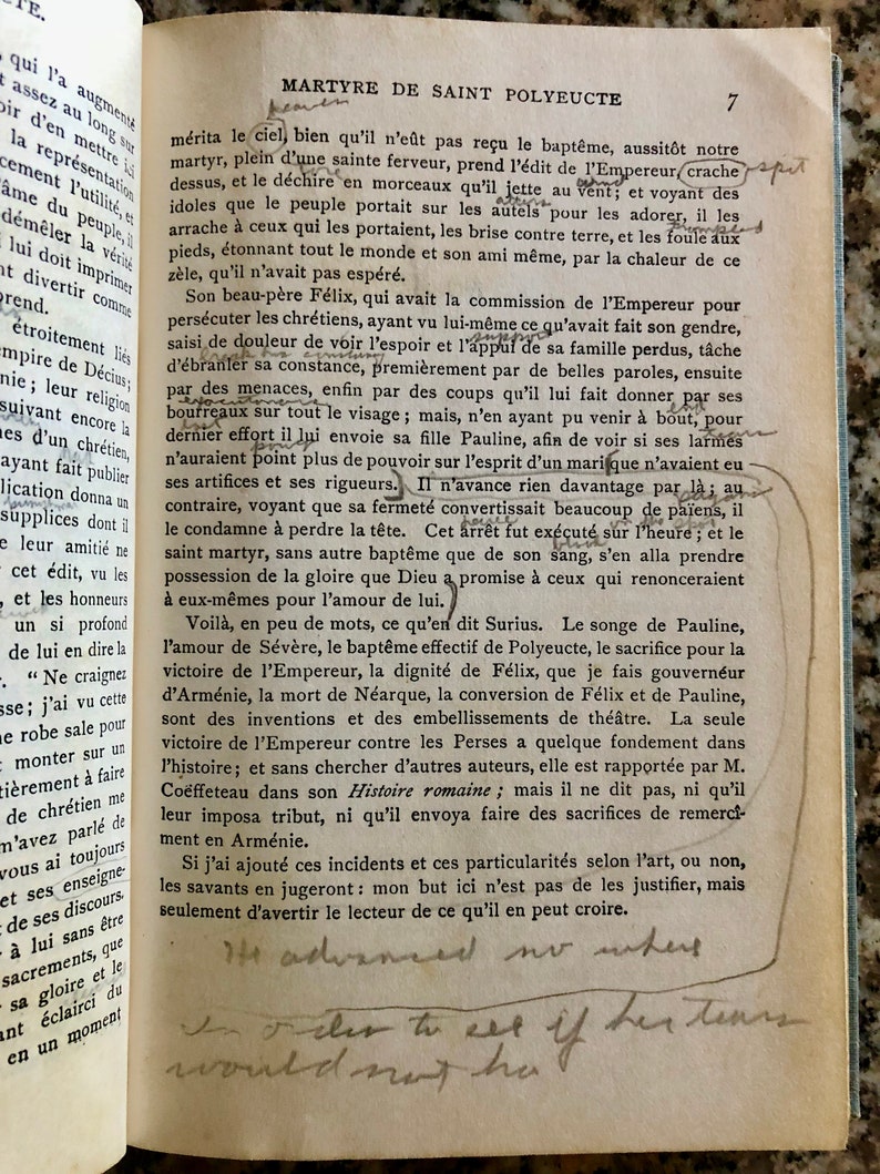 1891 Corneille's Polyeucte/ Editor A Fortier/ Polyceute par Pierre Corneille image 6