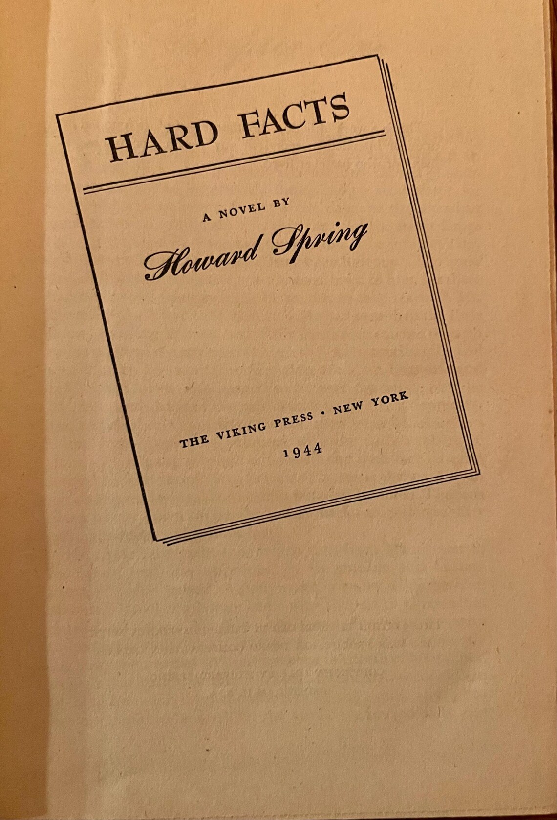 Vintage 1944 Book 