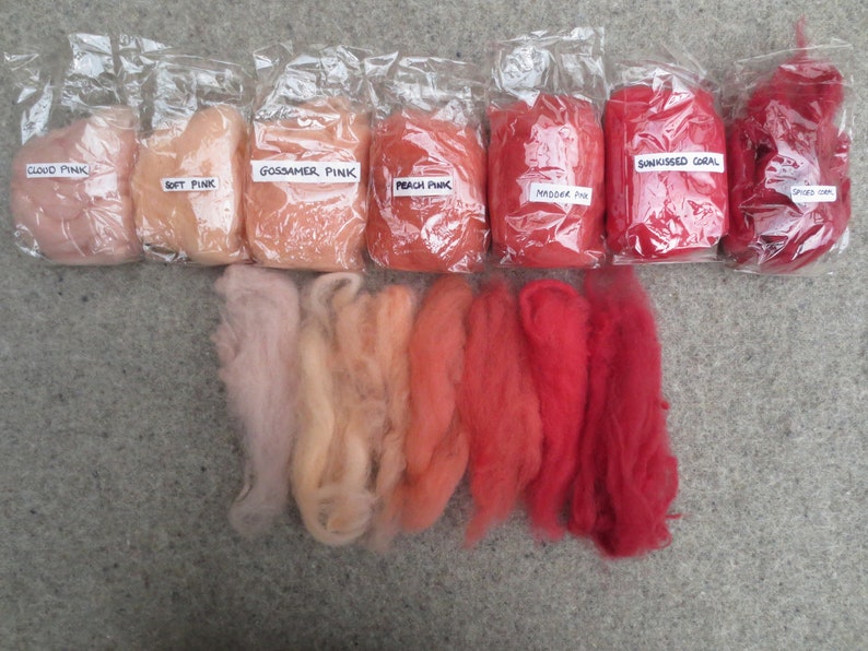 Naturally dyed British Shetland felting wool image 8