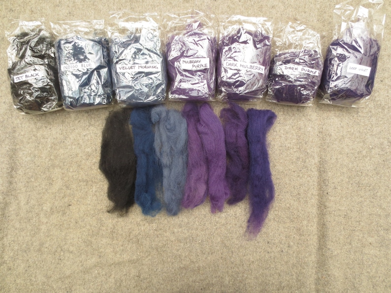 Naturally dyed British Shetland felting wool image 6