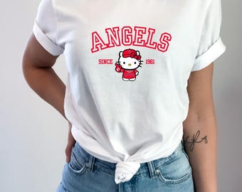 Camiseta Hello Kitty X Anaheim Angels