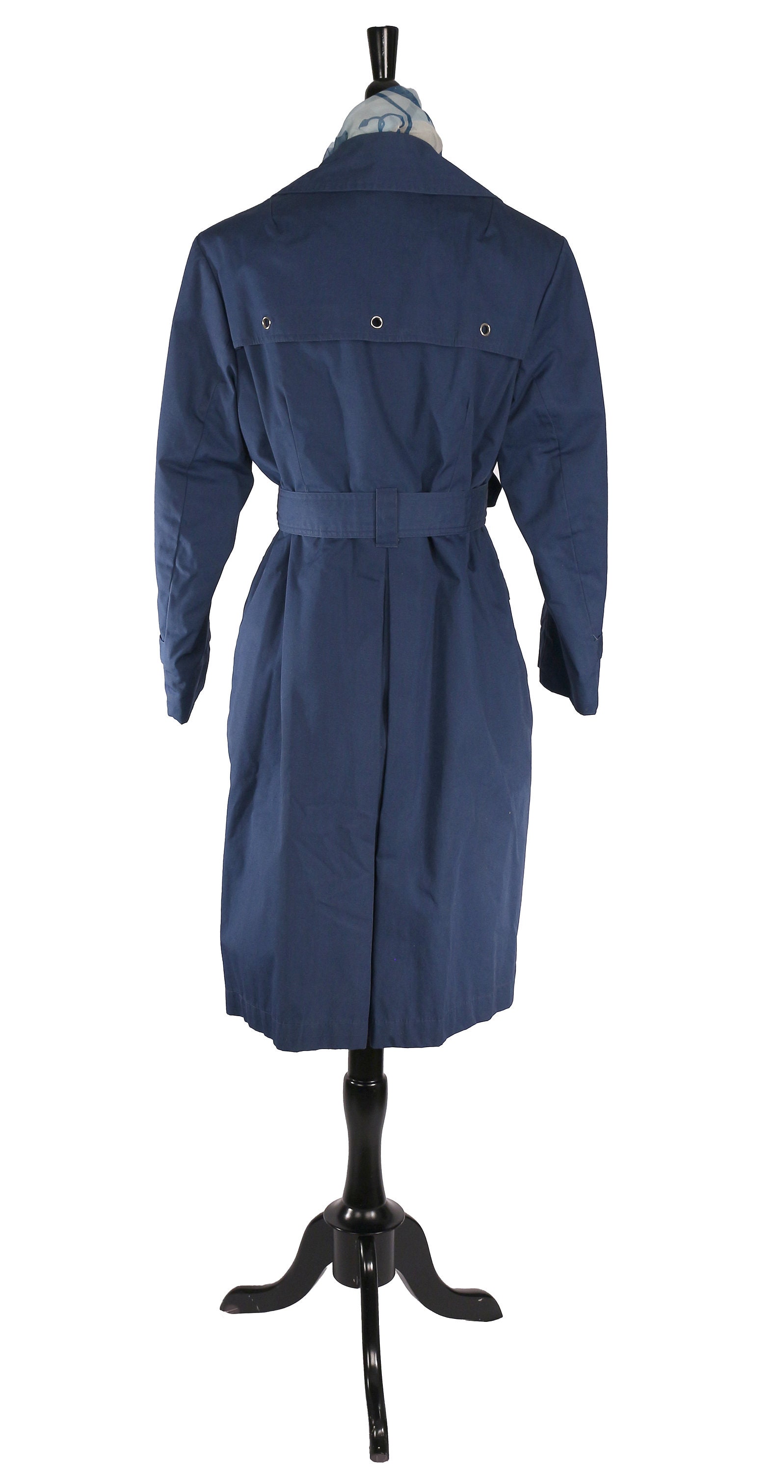 Vintage 1970s-80s Blue All Weather Trench Coat by British - Etsy