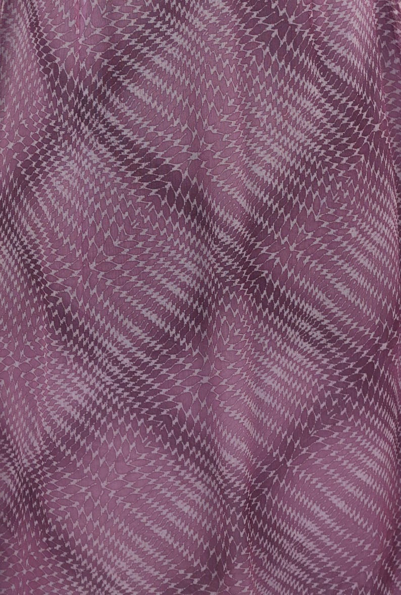 Lolita Kei Bowbell Chigusa Tokyo Dolly Girl Fashion Ultra Violet Op Art Pattern FINAL SALE 1980/'s Japanese Sheer Little Nothing Dress