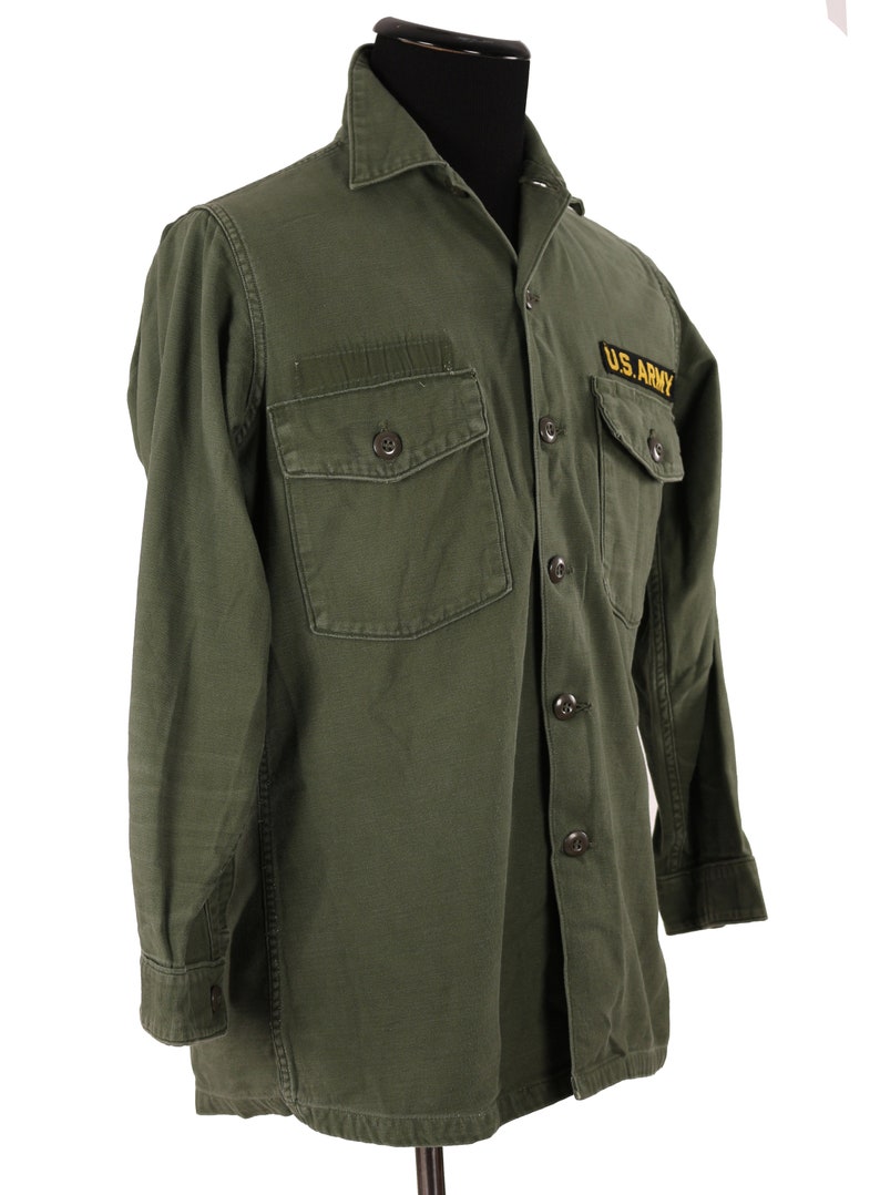 Vintage OG 107 Army Shirt / Basic Work Utility Uniform / | Etsy