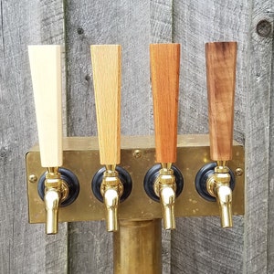 Modern Hardwood Beer Tap Handle (FREE shipping in US)