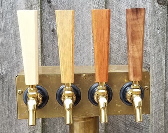 Modern Hardwood Beer Tap Handle (FREE shipping in US)