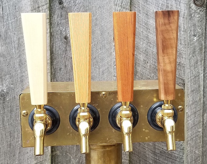 Modern Hardwood Beer Tap Handle (FREE shipping in US)