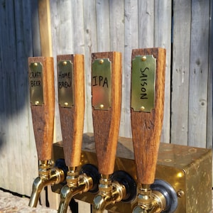 Reclaimed Wood Dry Erase Beer Tap Handle