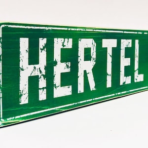 Hertel Ave Buffalo, NY wooden sign