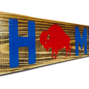 Home (Buffalo) wooden rustic sign