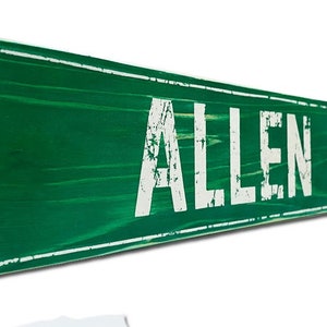 Allen St (GREEN) Buffalo, NY wooden sign