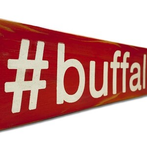 Rustic #buffalo wooden sign