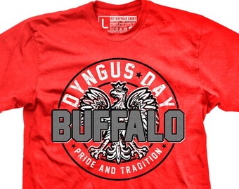 Dyngus day Buffalo NY Adult unisex t shirt | RED | graphic t shirt | screen printed | premium Tee shirt