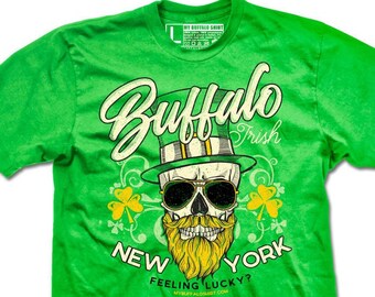 Buffalo Irish Feeling Lucky Adult unisex t shirt | graphic t shirt | screen printed | premium Tee shirt