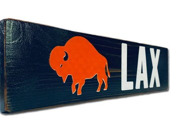 Buffalo Lacrosse wooden sign