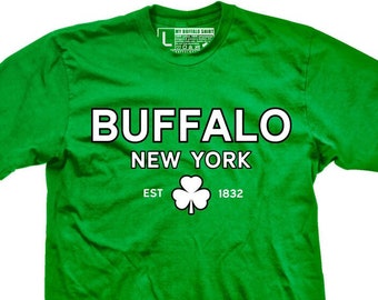 Buffalo New York Irish est. 1832 Adult unisex t shirt | graphic t shirt | screen printed | premium Tee shirt