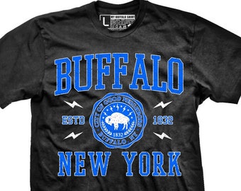 Buffalo NY city of good neighbors crest unisex t-shirt  | graphic tee | screen printed premium t-shirt