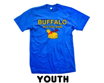 YOUTH - Buffalo Butter Lamb std logo t-shirt | Royal Tee | graphic t shirt | premium shirt