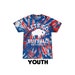 YOUTH - Lets Go Buffalo Tie Dye unisex t shirt | Red & Blue Football Tee | graphic t shirt | screen printed | premium shirt 