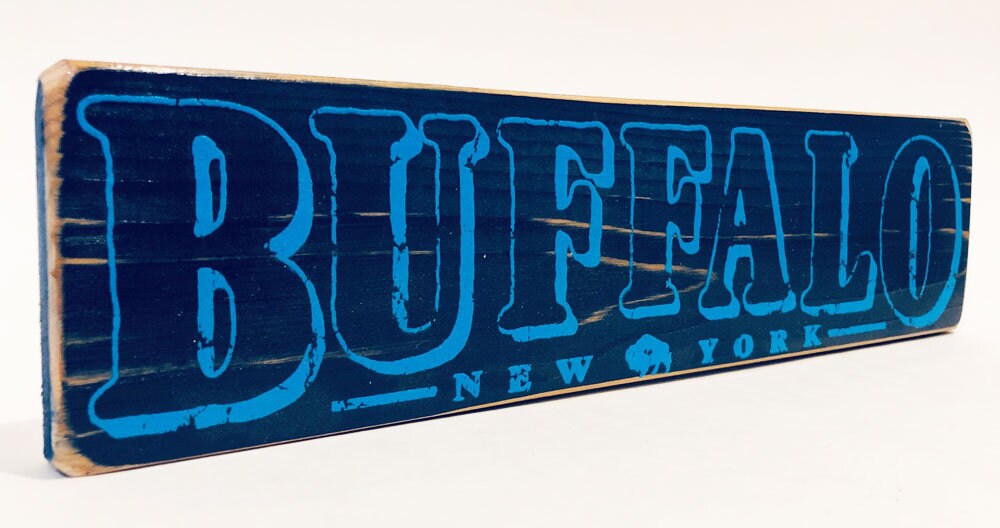 Buffalo New York Wooden Sign Etsy